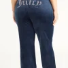 Kvinnor Juicy Couture Plus-Size Og Big Bling Velour Träningsbyxor