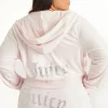 Kvinnor Juicy Couture Plus-Size Og Big Bling Velour Hoodie