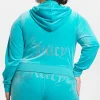 Kvinnor Juicy Couture Plus-Size Og Big Bling Velour Hoodie