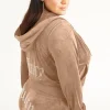 Kvinnor Juicy Couture Plus-Size Og Big Bling Velour Hoodie