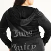 Kvinnor Juicy Couture Plus-Size Og Big Bling Velour Hoodie