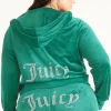 Kvinnor Juicy Couture Plus-Size Og Big Bling Velour Hoodie