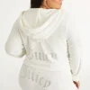 Kvinnor Juicy Couture Plus-Size Og Big Bling Velour Hoodie