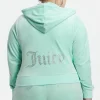 Kvinnor Juicy Couture Plus-Size Og Big Bling Velour Hoodie