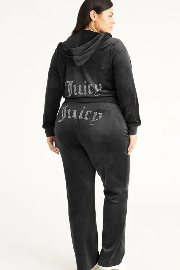 Kvinnor Juicy Couture Plus-Size Og Big Bling Velour Träningsbyxor