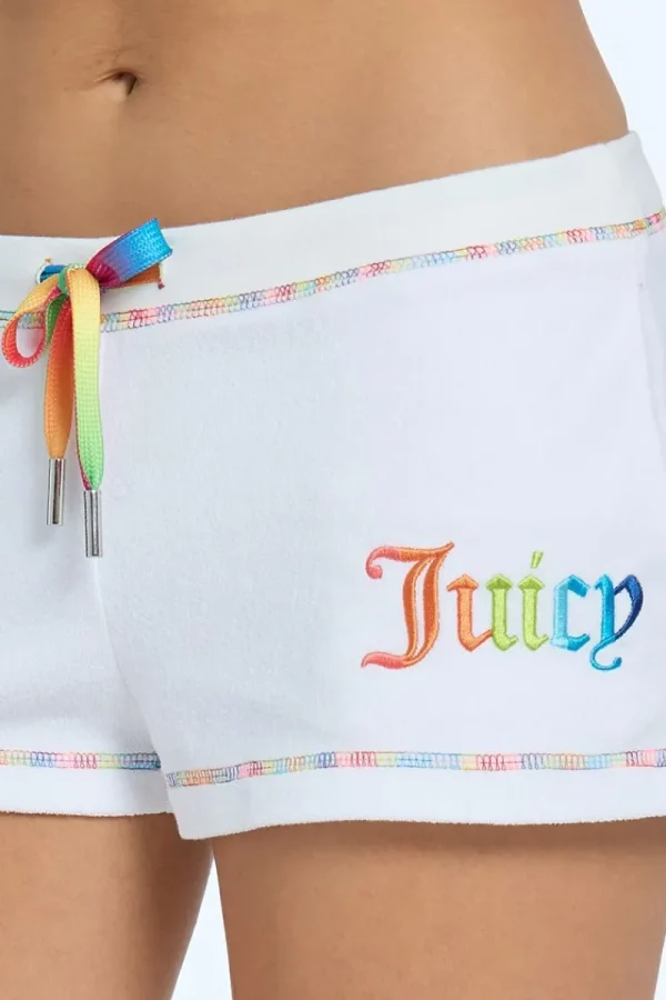 Kvinnor Juicy Couture Rainbow Towel Terry Shorts