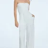 Kvinnor Juicy Couture Smockad Velour Jumpsuit