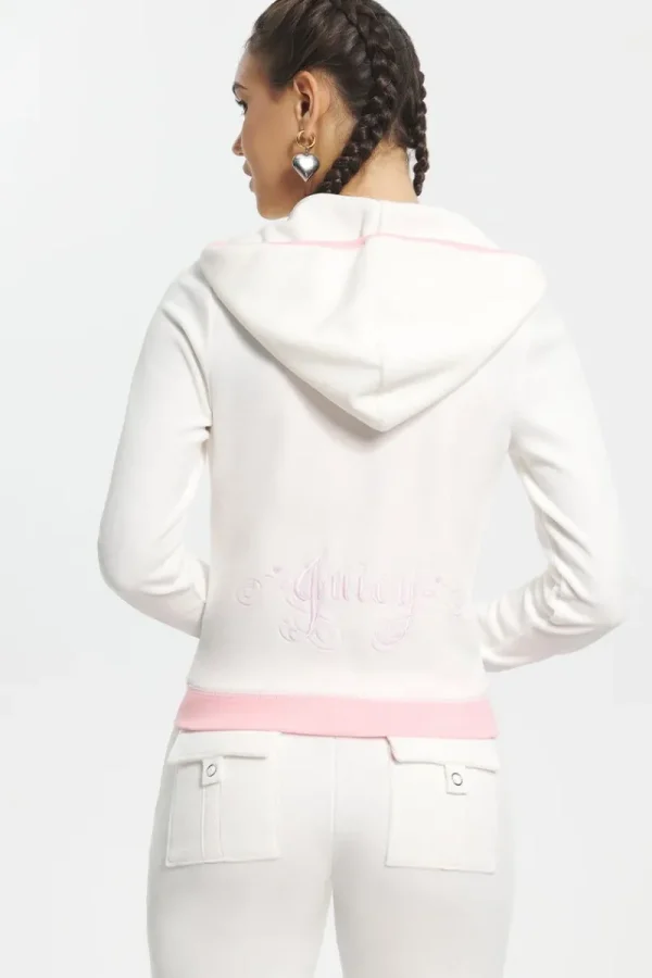 Kvinnor Juicy Couture Sweetheart Hoodie I Bomullsvelour