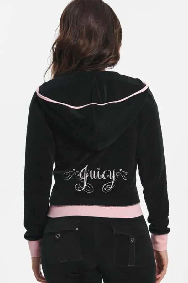 Kvinnor Juicy Couture Sweetheart Hoodie I Bomullsvelour