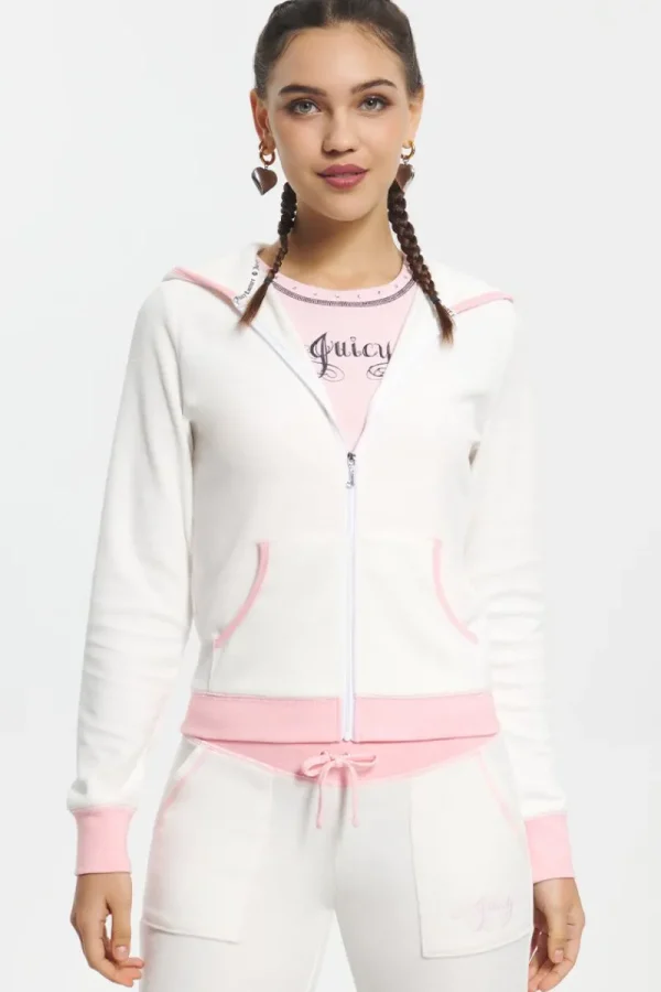 Kvinnor Juicy Couture Sweetheart Hoodie I Bomullsvelour