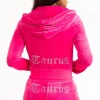 Kvinnor Juicy Couture Taurus Big Bling Velour Hoodie