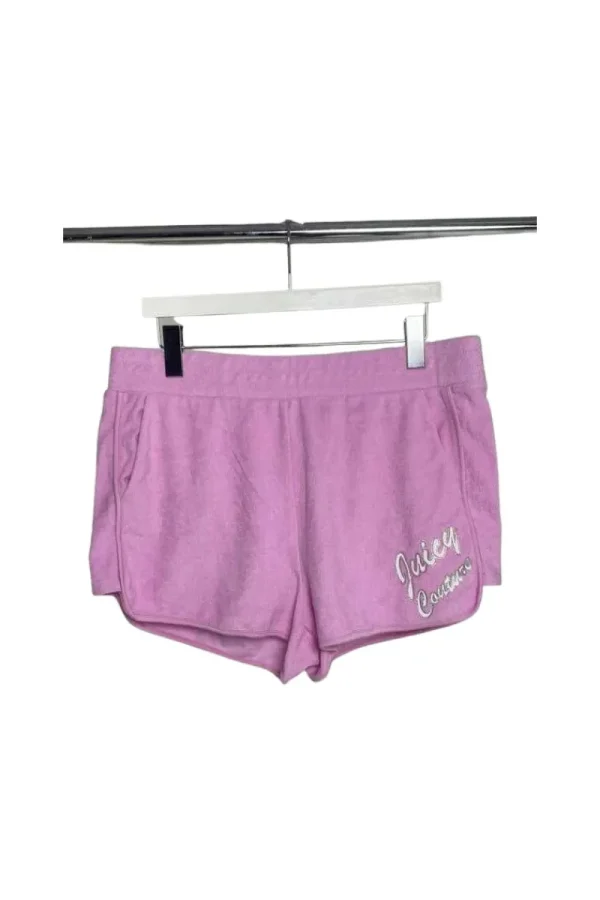 Kvinnor Juicy Couture Terry Logo Retro Shorts—Rejuiced