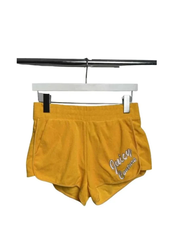 Kvinnor Juicy Couture Terry Logo Retro Shorts—Rejuiced