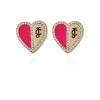 Juicy Couture Twotone Heart Stud Örhängen