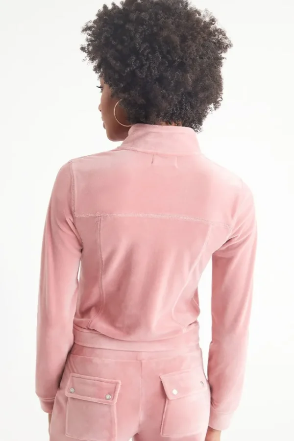 Kvinnor Juicy Couture Velour Moto Jacka