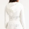 Kvinnor Juicy Couture Virgo Big Bling Velour Hoodie